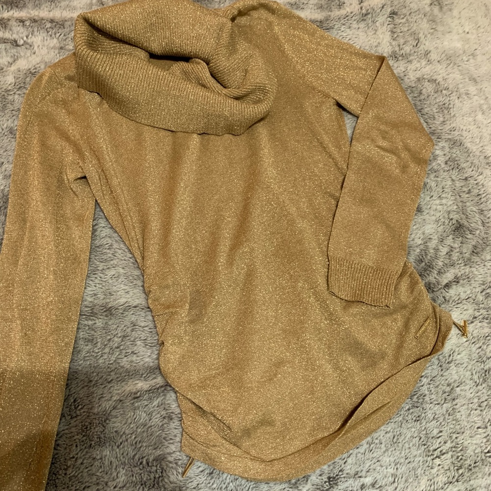 MK gold sweater